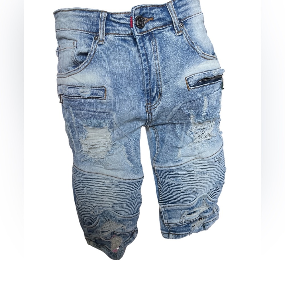 Smugglers Moon men's Distressed Denim Shorts size 32